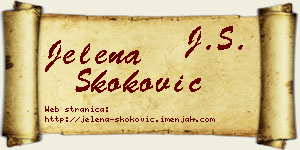 Jelena Skoković vizit kartica